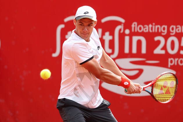 SZCZECIN, 19.09.2021 FINAL TURNIEJU TENISA ZIEMNEGO ATP, Tennis Herren CHALLENGER FINAL PEKAO SZCZECIN OPEN 2021 NZ KAMIL MAJCHRZAK FOT. KRZYSZTOF CICHOMSKI NEWSPIX.PL --- Newspix.pl  210919KCI011