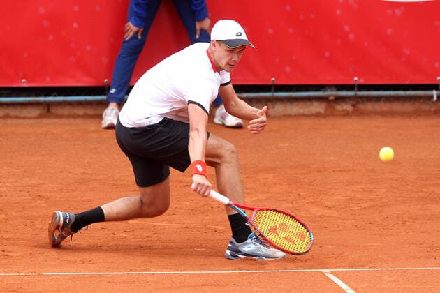SZCZECIN, 19.09.2021 FINAL TURNIEJU TENISA ZIEMNEGO ATP, Tennis Herren CHALLENGER FINAL PEKAO SZCZECIN OPEN 2021 NZ KAMIL MAJCHRZAK FOT. KRZYSZTOF CICHOMSKI NEWSPIX.PL --- Newspix.pl  210919KCI032