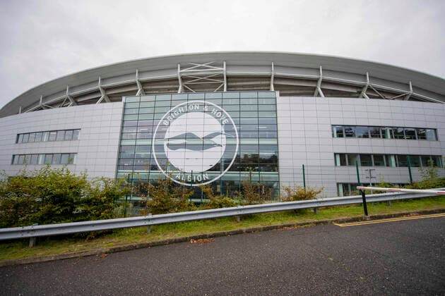 Brighton and Hove Albion v Leicester City Premier League General view of American Express Community Stadium before the Premier League match at the American Express Community Stadium, Brighton and Hove Content Not Available For UK Newspapers Copyright: xJeremyxLandeyx FIL-15887-0002