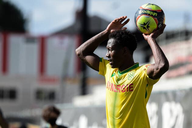 Attitude de Charles TRAORE ( 14 - Nantes ) - FOOTBALL : Angers vs Nantes - Ligue 1 - Angers - 19 09 2021 FedericoPestellini Panoramic 