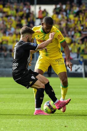 Jimmy Cabot ( 11 - Angers ) - Randal KOLO MUANI ( 23 - Nantes ) - FOOTBALL : Angers vs Nantes - Ligue 1 - Angers - 19 09 2021 FedericoPestellini Panoramic 