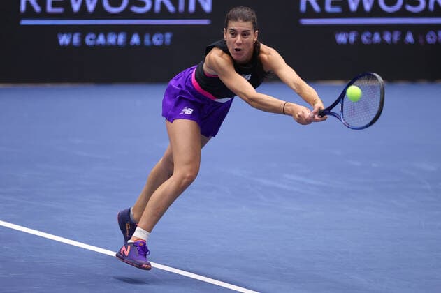 SORANA CIRSTEA (ROU) in action during the WTA, Tennis Damen J&T Banka Ostrava Open 2021 women’s tennis tournament in Ostrava, Czech Republic, September 20, 2021. (CTKxPhoto PavelxLebeda) CTKPhotoF202109201916601 