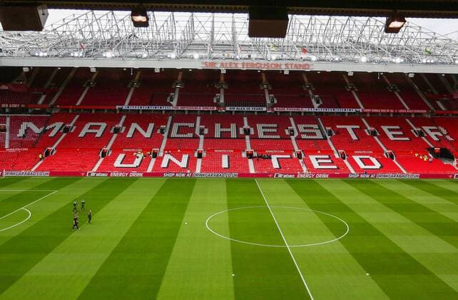Mandatory Credit: Photo by Matt West Shutterstock (12457712c) A general view of Old Trafford ahead of the game Manchester United, ManU v West Ham United, Carabao Cup, Third Round, Football, Old Trafford, Manchester, UK - 22 Sep 2021 EDITORIAL USE ONLY No use with unauthorised audio, video, data, fixture lists, club league logos or live services. Online in-match use limited to 120 images, no video emulation. No use in betting, games or single club league player publications. Manchester United v West Ham United, Carabao Cup, Third Round, Football, Old Trafford, Manchester, UK - 22 Sep 2021 EDITORIAL USE ONLY No use with unauthorised audio, video, data, fixture lists, club league logos or live services. Online in-match use limited to 120 images, no video emulation. No use in betting, games or single club league player publications. Copyright: xMattxWest Shutterstockx 12457712c