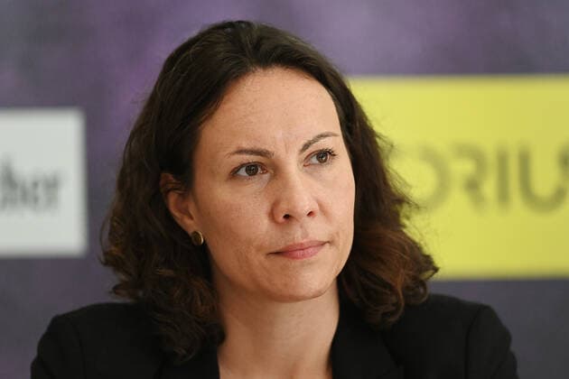 BG Göttingen - Pk zum Saisonauftakt 23.09.2021, Basketball-Bundesliga, Saison 2021 2022, Vorbereitung, BG Göttingen - Pk zum Saisonauftakt. Pressesprecherin Birte Meyenberg. Göttingen Niedersachsen Deutschland