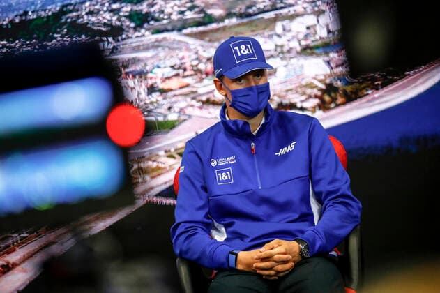 F1 Grand Prix of Russia 47 Mick Schumacher (GER, Haas F1 Team), F1 Grand Prix of Russia at Sochi Autodrom on September 23, 2021 in Sochi, Russia. (Photo by Xavi Bonilla DPPI FIA Pool via HOCH ZWEI) Sochi Friuli - Dacia Arena stadium Russia Poolfoto HOCH ZWEI Pool Xavi Bonilla DP ,EDITORIAL USE ONLY