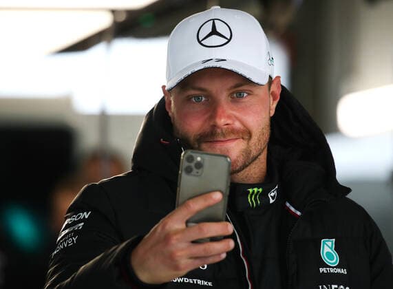 SOCHI, RUSSIA - SEPTEMBER 23, 2021: Mercedes driver Valtteri Bottas is seen ahead of the 2021 Formula One Russian Grand Prix to be held in Sochi on September 24-26, 2021, at the Sochi Autodrom racing circuit. Sergei Fadeichev TASS  TS11199E
