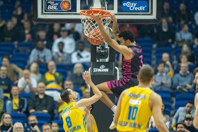 Basketball Berlin 23.09.2021 Saison 2021 2022 1. Bundesliga easyCredit BBL Alba Berlin - Telekom Baskets Bonn Tyson Ward (Bonn, No.03)