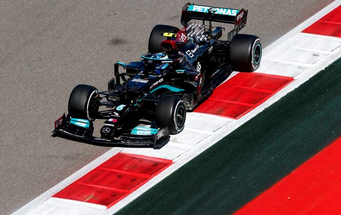 77 Valtteri Bottas (FIN, Mercedes-AMG Petronas F1 Team), F1 Grand Prix of Russia at Sochi Autodrom on September 24, 2021 in Sochi, Russia. (Photo by HOCH ZWEI) Sochi Russia