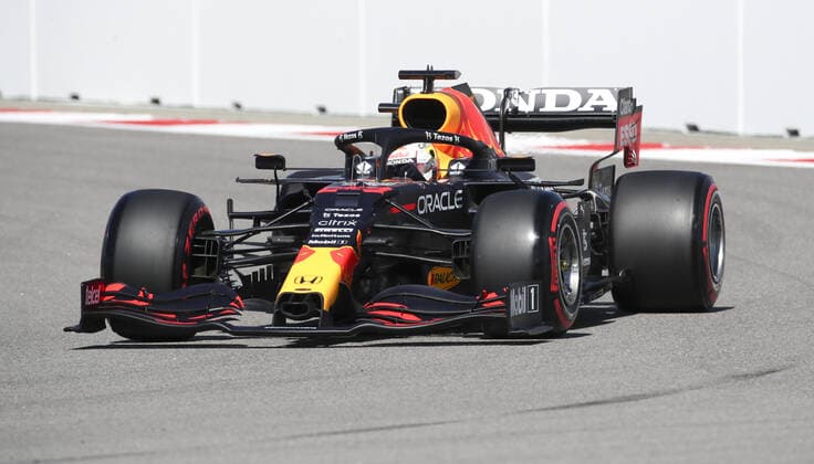 SOCHI, RUSSIA - SEPTEMBER 24, 2021: Red Bull Racing driver Max Verstappen is seen during Practice Session 1 at the 2021 Formula 1 Russian Grang Prix at the Sochi Autodrom racing circuit. Sergei Fadeichev TASS  TS111B45
