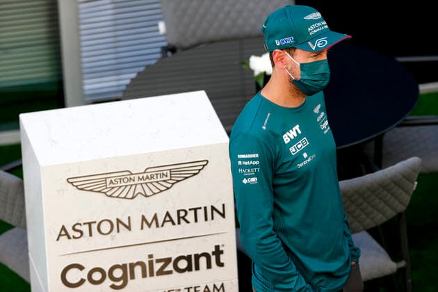 5 Sebastian Vettel (GER, Aston Martin Cognizant F1 Team), F1 Grand Prix of Russia at Sochi Autodrom on September 24, 2021 in Sochi, Russia. (Photo by HOCH ZWEI) Sochi Russia