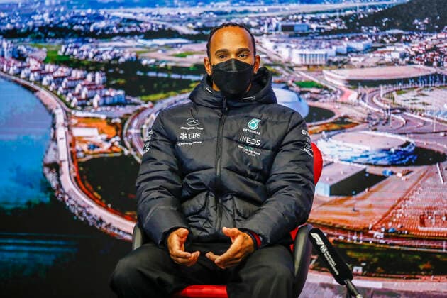 44 Lewis Hamilton (GBR, Mercedes-AMG Petronas F1 Team), F1 Grand Prix of Russia at Sochi Autodrom on September 23, 2021 in Sochi, Russia. (Photo by HOCH ZWEI) Sochi Russia