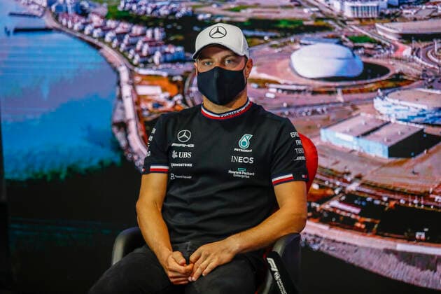 77 Valtteri Bottas (FIN, Mercedes-AMG Petronas F1 Team), F1 Grand Prix of Russia at Sochi Autodrom on September 23, 2021 in Sochi, Russia. (Photo by HOCH ZWEI) Sochi Russia