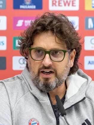 Bayerns - Head Coach Andrea TRINCHIERI. Basketball, FC Bayern Basketball, Pressekonferenz zur Saison 2021-2022, am 23.9.2021 in Muenchen, A U D I D O M E, Deutschland. Quelle Copyright Credit : Oryk HAIST