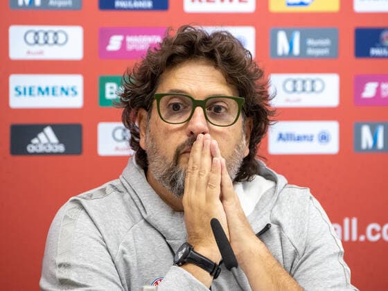 Bayerns - Head Coach Andrea TRINCHIERI. Basketball, FC Bayern Basketball, Pressekonferenz zur Saison 2021-2022, am 23.9.2021 in Muenchen, A U D I D O M E, Deutschland. Quelle Copyright Credit : Oryk HAIST