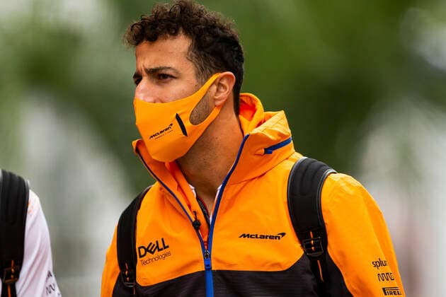 3 Daniel Ricciardo (AUS, McLaren F1 Team), F1 Grand Prix of Russia at Sochi Autodrom on September 24, 2021 in Sochi, Russia. (Photo by HOCH ZWEI) Sochi Russia