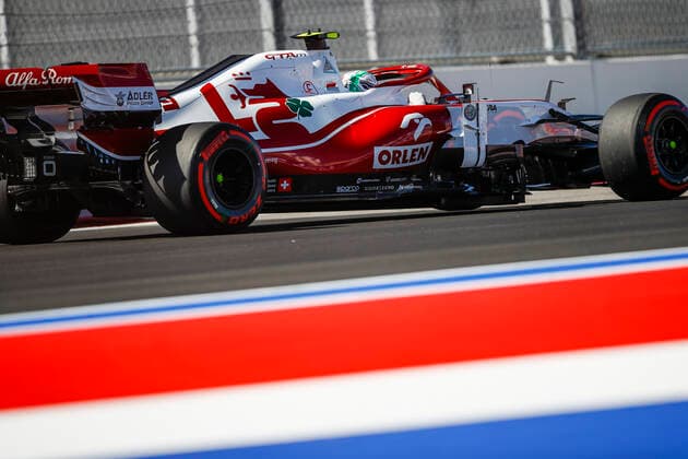 99 Antonio Giovinazzi (ITA, Alfa Romeo Racing ORLEN), F1 Grand Prix of Russia at Sochi Autodrom on September 24, 2021 in Sochi, Russia. (Photo by HOCH ZWEI) Sochi Russia
