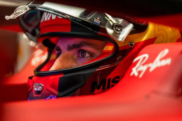 F1 Grand Prix of Russia 55 Carlos Sainz (ESP, Scuderia Ferrari Mission Winnow), F1 Grand Prix of Russia at Sochi Autodrom on September 24, 2021 in Sochi, Russia. (Photo by COLOMBO IMAGES FIA Pool via HOCH ZWEI) Sochi Russia Poolfoto HOCH ZWEI Pool COLOMBO IMAGES ,EDITORIAL USE ONLY