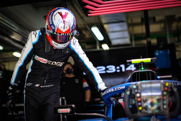 F1 Grand Prix of Russia 31 Esteban Ocon (FRA, Alpine F1 Team), F1 Grand Prix of Russia at Sochi Autodrom on September 24, 2021 in Sochi, Russia. (Photo by James Moy XPB Alpine F1 Team FIA Pool via HOCH ZWEI) Sochi Russia Poolfoto HOCH ZWEI Pool XPB James Moy ,EDITORIAL USE ONLY