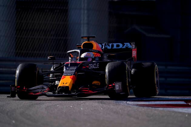September 24, 2021, Sochi, Russia: MAX VERSTAPPEN of the Netherlands and Red Bull Racing drives during practice of the 2021 FIA Formula 1 Russian Grand Prix at Sochi Autodrom in Sochi, Russia. Sochi Russia - ZUMAg147 20210924_zap_g147_005 Copyright: xJamesxGasperottix