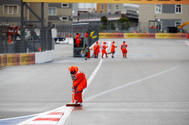 Illustration rain, pluie, during the Formula 1 VTB Russian Grand Prix 2021, 15th round of the 2021 FIA Formula One World Championship, WM, Weltmeisterschaft from September 24 to 26, 2021 on the Sochi Autodrom, in Sochi, Russia - Photo Xavi Bonilla DPPI FORMULE 1 : Grand prix de Russie - Sotchi - 25 09 2021 DPPI PANORAMIC  _B2_4373