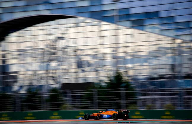 4 Lando Norris (GBR, McLaren F1 Team), F1 Grand Prix of Russia at Sochi Autodrom on September 25, 2021 in Sochi, Russia. (Photo by HOCH ZWEI) Sochi Russia