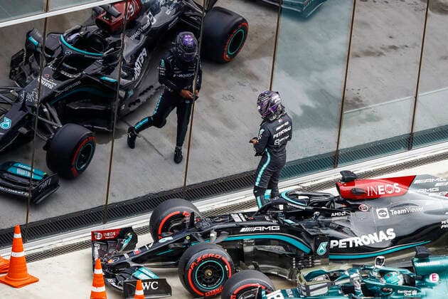 44 Lewis Hamilton (GBR, Mercedes-AMG Petronas F1 Team), F1 Grand Prix of Russia at Sochi Autodrom on September 25, 2021 in Sochi, Russia. (Photo by HOCH ZWEI) Sochi Russia