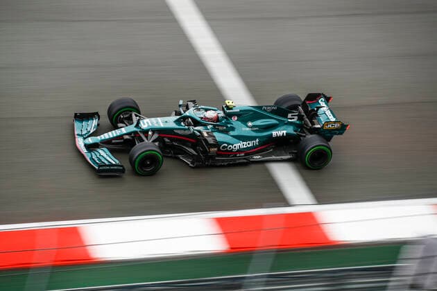5 Sebastian Vettel (GER, Aston Martin Cognizant F1 Team), F1 Grand Prix of Russia at Sochi Autodrom on September 25, 2021 in Sochi, Russia. (Photo by HOCH ZWEI) Sochi Russia