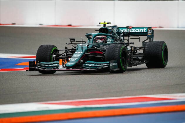 5 Sebastian Vettel (GER, Aston Martin Cognizant F1 Team), F1 Grand Prix of Russia at Sochi Autodrom on September 25, 2021 in Sochi, Russia. (Photo by HOCH ZWEI) Sochi Russia