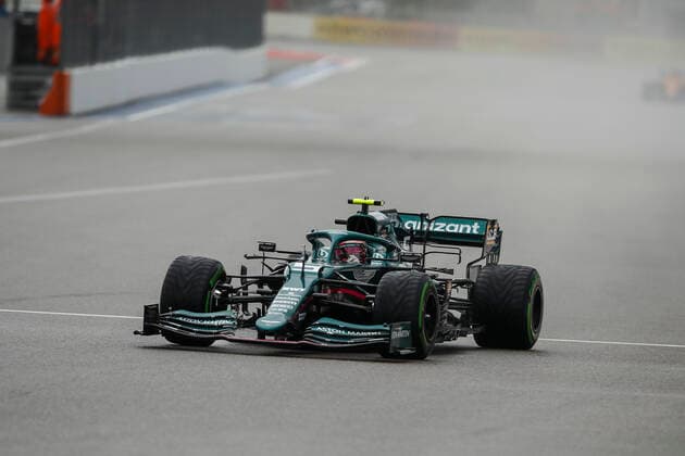 5 Sebastian Vettel (GER, Aston Martin Cognizant F1 Team), F1 Grand Prix of Russia at Sochi Autodrom on September 25, 2021 in Sochi, Russia. (Photo by HOCH ZWEI) Sochi Russia