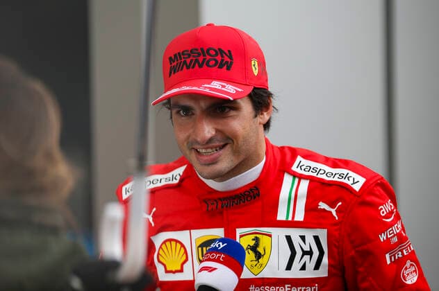 55 Carlos Sainz (ESP, Scuderia Ferrari Mission Winnow), F1 Grand Prix of Russia at Sochi Autodrom on September 25, 2021 in Sochi, Russia. (Photo by HOCH ZWEI) Sochi Russia