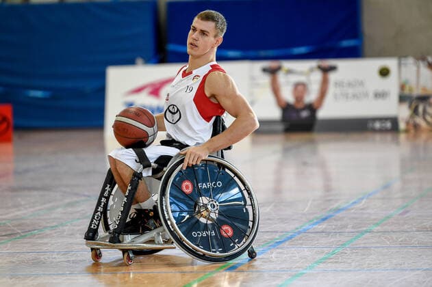 1. Rollstuhl Basketball-Bundesliga, RBC Koeln99ers vs. ING Skyweehlers, 25.09.2021 Alexander Keiser (RBC Koeln99ers 19), 1. Rollstuhl Basketball-Bundesliga, RBC Koeln99ers vs. ING Skyweehlers am 25.09.2021 im Sporthalle Bergischer Ring, Koeln (Nordrhein-Westfalen) Copyright: xBEAUTIFULxSPORTS Mueller-Laschetx