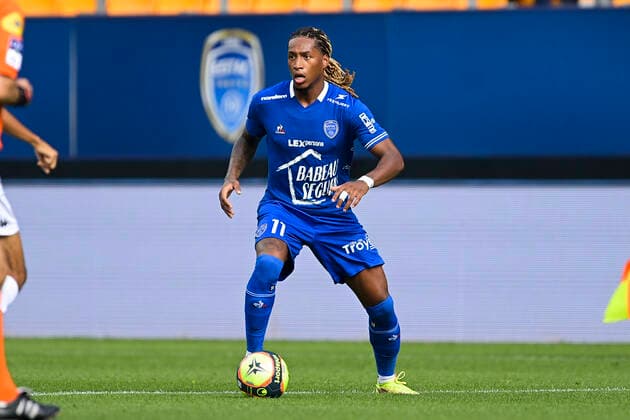 GERSON RODRIGUES (Troyes) FOOTBALL : Troyes vs Angers - Ligue 1 Uber Eats - 26 09 2021 JBAutissier Panoramic 