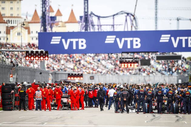 Starting grid, F1 Grand Prix of Russia at Sochi Autodrom on September 26, 2021 in Sochi, Russia. (Photo by HOCH ZWEI) Sochi Russia