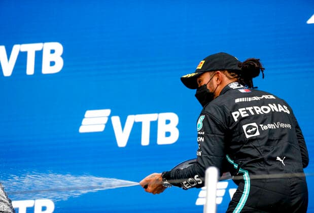 44 Lewis Hamilton (GBR, Mercedes-AMG Petronas F1 Team), F1 Grand Prix of Russia at Sochi Autodrom on September 26, 2021 in Sochi, Russia. (Photo by HOCH ZWEI) Sochi Russia