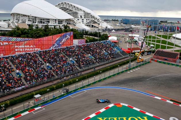 14 Fernando Alonso (ESP, Alpine F1 Team), F1 Grand Prix of Russia at Sochi Autodrom on September 26, 2021 in Sochi, Russia. (Photo by HOCH ZWEI) Sochi Russia