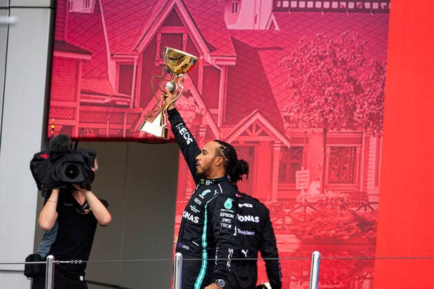 44 Lewis Hamilton (GBR, Mercedes-AMG Petronas F1 Team), F1 Grand Prix of Russia at Sochi Autodrom on September 26, 2021 in Sochi, Russia. (Photo by HOCH ZWEI) Sochi Russia