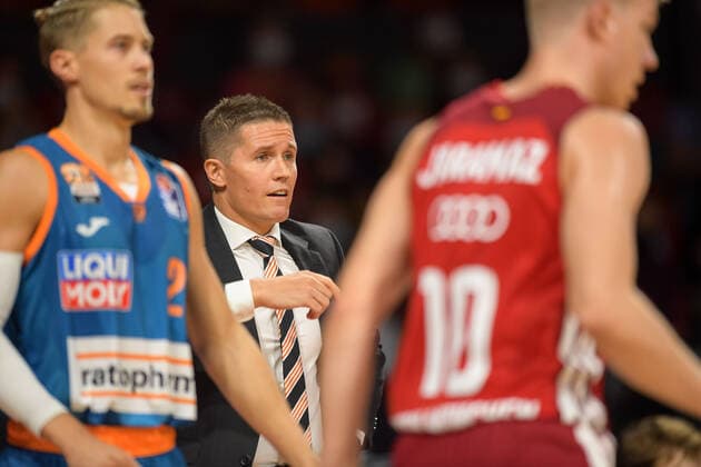 Basketball, BBL, 20210926, FC Bayern München - Ratiopharm Ulm. Im Bild Head Coach von Ratiopharm Ulm JAKA LAKOVIC. München Audi Dome Bayern Deutschland Copyright: Passion2Press MarkusxFischerx