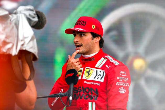 SAINZ Carlos (spa), Scuderia Ferrari SF21, portrait during the Formula 1 VTB Russian Grand Prix 2021, 15th round of the 2021 FIA Formula One World Championship, WM, Weltmeisterschaft from September 24 to 26, 2021 on the Sochi Autodrom, in Sochi, Russia - Photo DPPI FORMULE 1 : Grand prix de Russie - Sotchi - 26 09 2021 DPPI PANORAMIC  00121032_F12021GP15RUS_JK184326