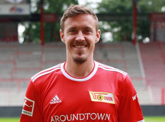 Max Kruse Fußball Fussball Bundesliga Herren DFL Porträttermin Saison 2020 2021 08.2021 1.FC Union Berlin FCU Kader, Vorstellung, Präsentation, Pressetermin, Portrait Porträt