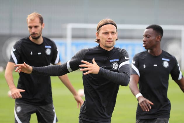 SOCCER - UEFA EL, Sturm vs Eindhoven GRAZ,AUSTRIA,29.SEP.21 - SOCCER - UEFA Europa League, group stage, SK Sturm Graz vs PSV Eindhoven, preview, training Sturm. Image shows Stefan Hierlaender (Sturm).  GEPAxpictures xMarioxBuehner