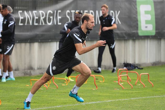 SOCCER - UEFA EL, Sturm vs Eindhoven GRAZ,AUSTRIA,29.SEP.21 - SOCCER - UEFA Europa League, group stage, SK Sturm Graz vs PSV Eindhoven, preview, training Sturm. Image shows Jon Gorenc Stankovic (Sturm).  GEPAxpictures xMarioxBuehner