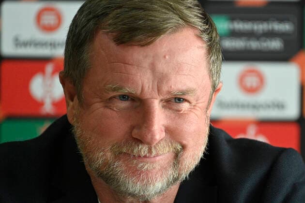Pavel Vrba, coach of Sparta, speaks during a press conference, PK, Pressekonferenz prior to Europa League football Group A match Sparta Prague vs Glasgow Rangers in Prague, Czech Republic, September 29, 2021. (CTKxPhoto MichalxKamaryt) CTKPhotoP2021092907353  kmt