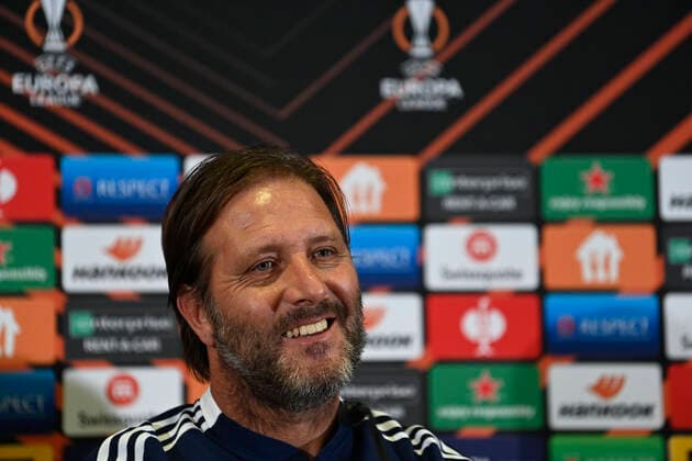 Coach Pedro Martins of Olympiakos during the press conference, PK, Pressekonferenz and training session the day before the Europa League Group D game between Fenerbahce and Olympiakos on September 29, 2021 in Istanbul , Turkey. 