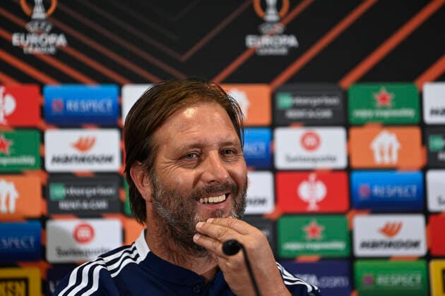 Coach Pedro Martins of Olympiakos during the press conference, PK, Pressekonferenz and training session the day before the Europa League Group D game between Fenerbahce and Olympiakos on September 29, 2021 in Istanbul , Turkey. 