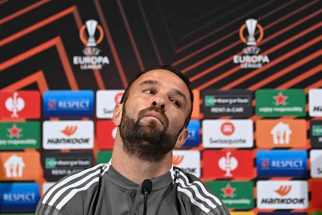 Mathieu Valbuena of Olympiakos during the press conference, PK, Pressekonferenz and training session the day before the Europa League Group D game between Fenerbahce and Olympiakos on September 29, 2021 in Istanbul , Turkey. 