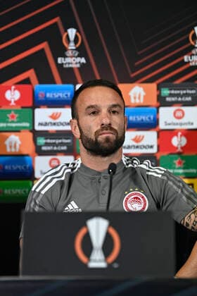 Mathieu Valbuena of Olympiakos during the press conference, PK, Pressekonferenz and training session the day before the Europa League Group D game between Fenerbahce and Olympiakos on September 29, 2021 in Istanbul , Turkey. 