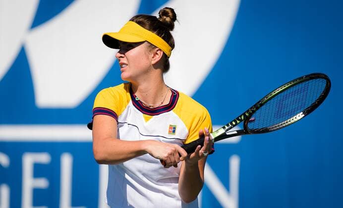 Mandatory Credit: Photo by Rob Prange Shutterstock (12471255bj) Elina Svitolina of Ukraine in action during the first round of the 2021 Chicago Fall Tennis Classic WTA, Tennis Damen 500 tennis tournament Chicago Fall Tennis Classic 2021, Tennis, Chicago, USA - 29 Sep 2021 Chicago Fall Tennis Classic 2021, Tennis, Chicago, USA - 29 Sep 2021  Copyright: xRobxPrange Shutterstockx 12471255bj