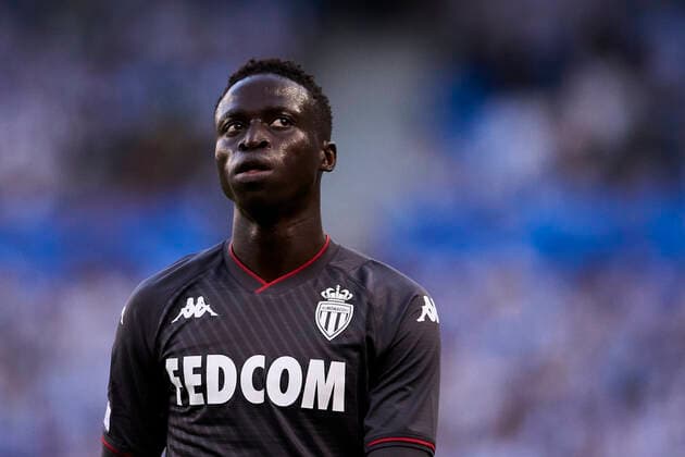 FOOTBALL - EUROPA LEAGUE - Real Sociedad vs AS Monaco Krepin Diatta of AS Monaco looks on during the Europa League football match between Real Sociedad and AS Monaco at Reale Arena on 30 of September, 2021 in San Sebastian, Spain. San Sebastian Reale Arena Basque Country Spain RSOvs MON034 Copyright: xRicardoxLarreinax