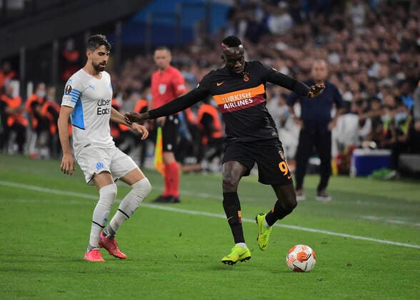 Mbaye Diagne FOOTBALL : OM vs Galatasaray - 30 09 2021 Mao Panoramic 