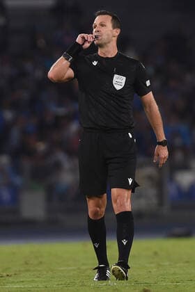SSC Napoli v FC Spartak Moscow - UEFA Europa League Referee Ivan Kruzliak during the UEFA Europa League Group C match between SSC Napoli and FC Spartak Moscow at Stadio Diego Armando Maradona Naples Italy on 30 September 2021. Naples Naples Italy romano-sscnapol210930_npJeI  Copyright: xFrancoxRomanox